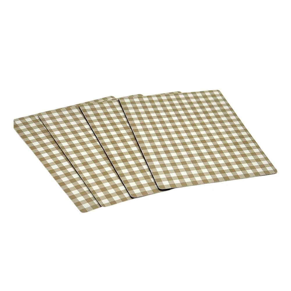 Cork Buffalo Check Placemat, Set of 4, Neutral/White - Threshold, Target